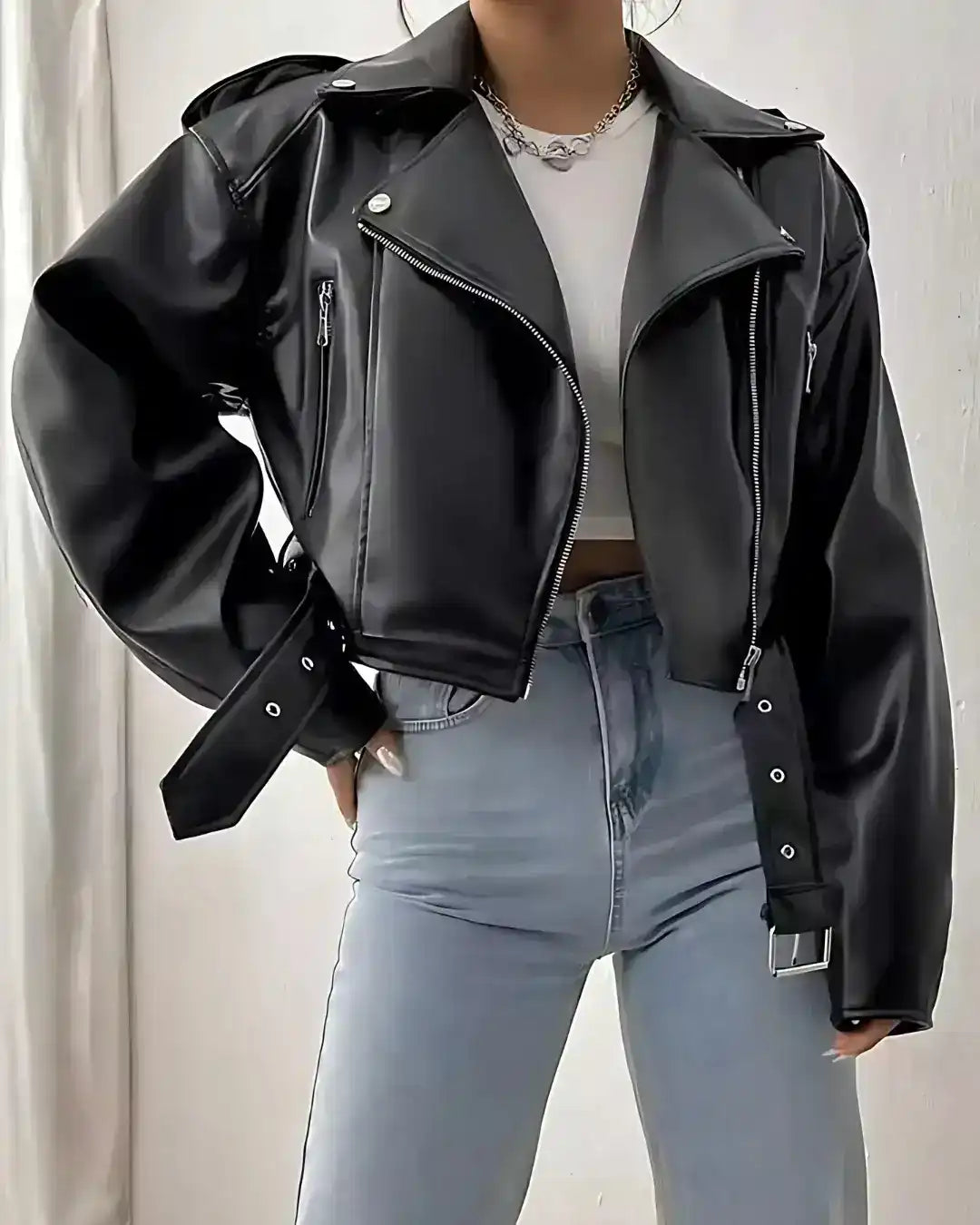 Jaqueta de Couro Lazarelle Rocker