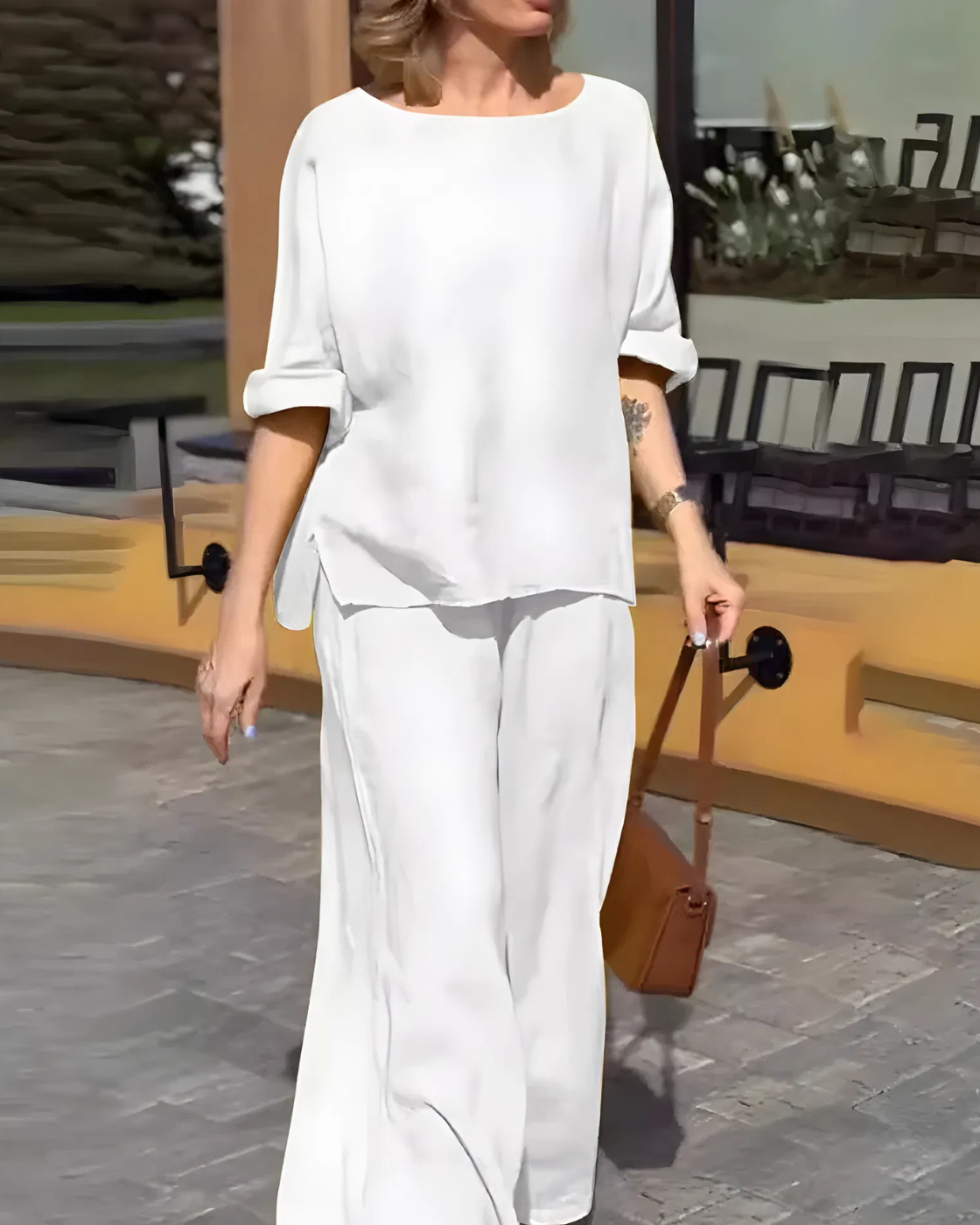 Conjunto Martina | 2 Peças - Linho Premium (Estilo Europeu)