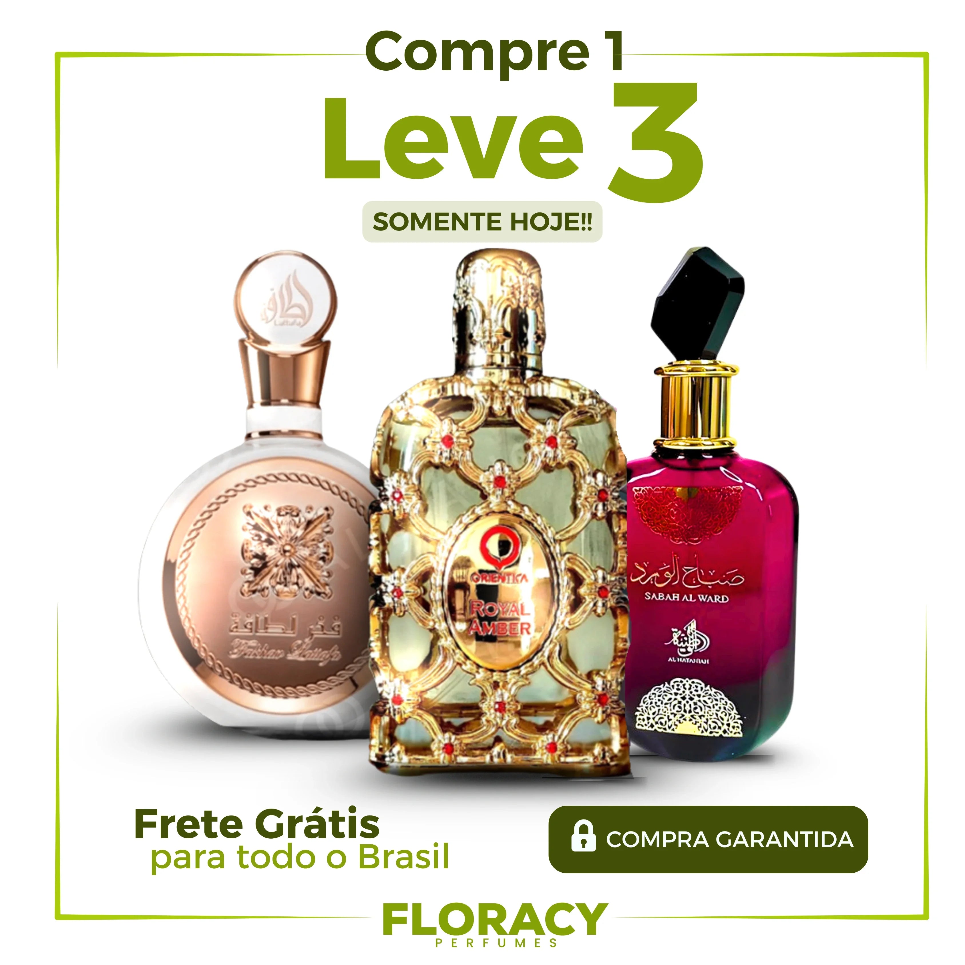 PROMOÇÃO COMPRE 1 LEVE 3 - Sabah Al Ward, Fakhar e Royal Amber - Queima de Estoque🔥  - 100ml Cada